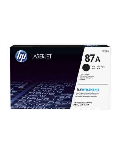 Cartucho de Toner Original HP CF287A Preto - 87A
