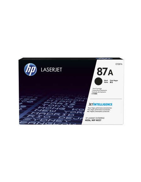 Cartucho de Toner Original HP CF287A Preto - 87A