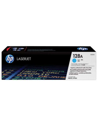 HP CE321A Ciano Cartucho de Toner Original - 128A