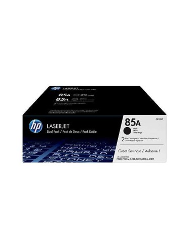 HP CE285A Preto Pacote de 2 Cartuchos de Toner Originais - 85A