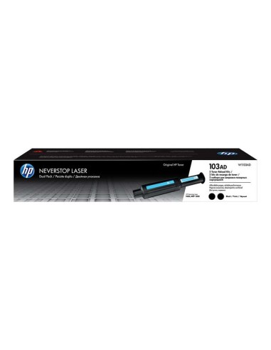 HP W1103A Preto Pacote de 2 Cartuchos de Toner Originais - 103A