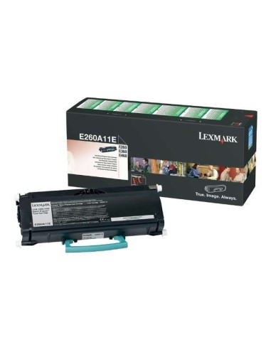 Lexmark E260/E360/E460/E462 Cartucho de Toner Original Preto - E260A11E