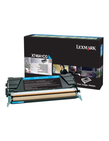 Cartucho de Toner Original Lexmark X746/X748 Ciano - X746A1CG