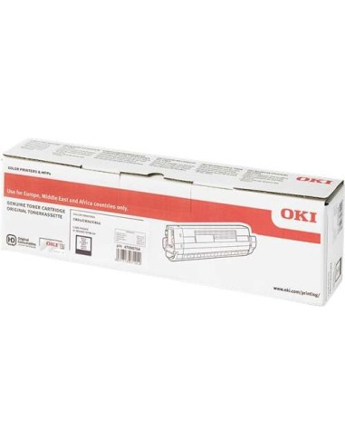 OKI C824/C834/C844 Preto Cartucho de Toner Original - 47095704