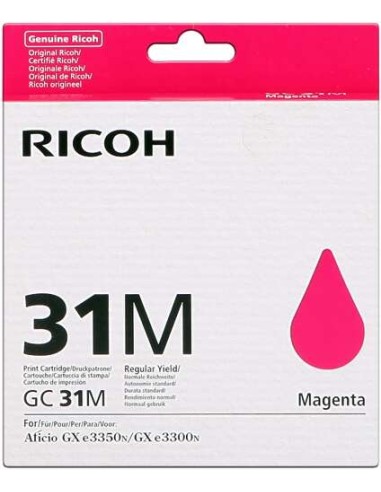 Ricoh GC31M Magenta Cartucho de Gel Original - 405690