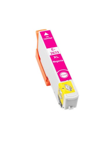 Cartucho de Tinta Genérico Epson T2633/T2613 (26XL) Magenta - Substitui C13T26334012/C13T26134012