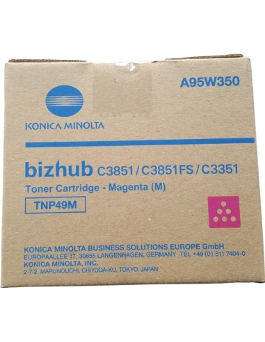 Cartucho de Toner Original Konica Minolta TNP49 Magenta - TNP49M/A95W350