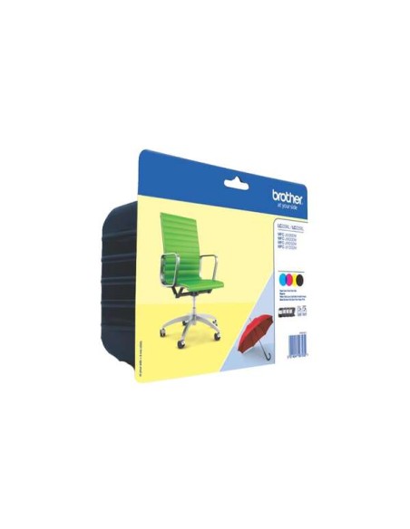 Brother LC229XL/LC225XL Pacote de 4 Cartuchos de Tinta Originais - LC229XLVALBP