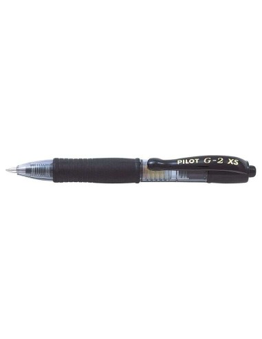 Pilot Caneta Gel G2 Pixie XS Retrátil - Ponta Esferográfica Redonda 0.7mm - Traço 0.32mm - Grip Ergonômico - Cor Preta