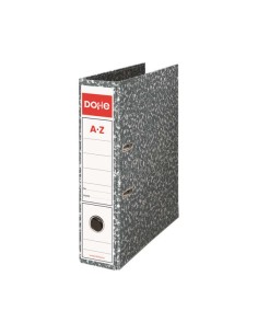 Archivador Jaspeado A4 Natural - Dorso de 70mm - Cartão Revestido com Papel Impresso - Cantoneiras Metálicas - Olhal, Rado e Al