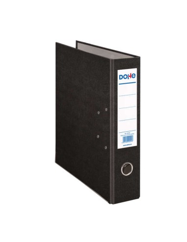 Arquivo de Alavanca Tamanho Ofício - Lombada Larga 70mm - Olhal, Rado e Porta-etiquetas na Lombada - Papelão Revestido com Poli