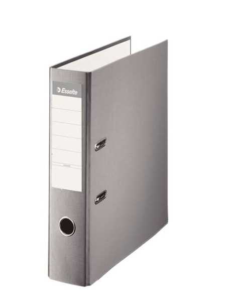 Esselte Pasta de Arquivo de Alavanca - Formato A4 - Lombada 75mm - Capacidade para 500 Folhas - Cor Cinza