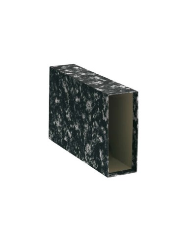 Capas de Arquivadores Dohe - Cartão Forrado com Papel Impresso - Tamanho Quarto Paisagem - para Arquivador Jaspeado Preto