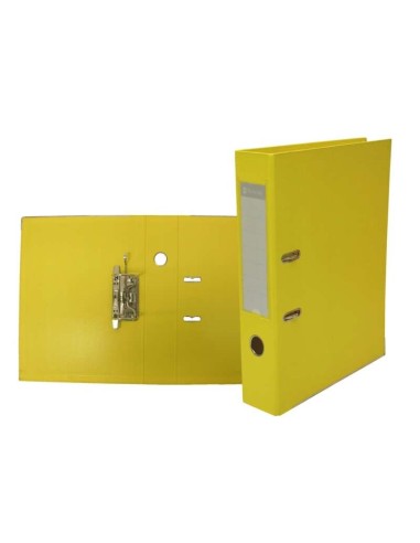 Bismark Arquivador A-Z Formato Folio - PVC de Grande Resistência - Porta-etiqueta na Lombada - Cantoneras Metálicas na Borda In