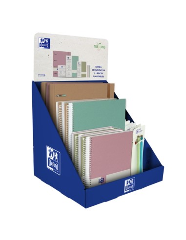Oxford Nature Expositor de Mesa Multiproduto - Inclui Europeanbooks e Europeanbinder - Lápis de Cor Incluídos - Design Ecológic
