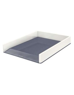 Leitz WOW Bandeja de Sobremesa Porta-documentos - Formato A4 - Cor Branco/Cinza