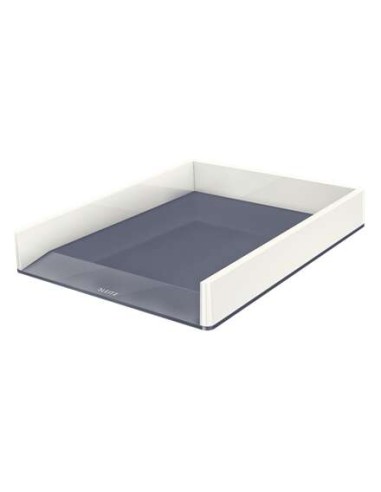 Leitz WOW Bandeja de Sobremesa Porta-documentos - Formato A4 - Cor Branco/Cinza