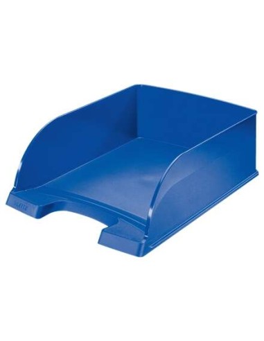 Leitz Plus Jumbo Bandeja Porta-documentos de Grande Capacidade - Formato Vertical A4 - Até 8 unidades Empilháveis - Cor Azul