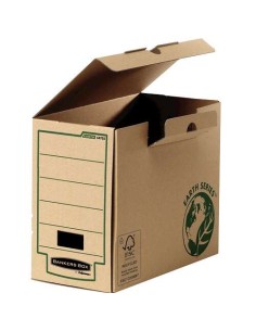 Fellowes Bankers Box Earth Caixa de Arquivo Definitiva A4 150mm - Montagem Manual - Papelão Reciclado Certificação FSC - Cor Ma 2