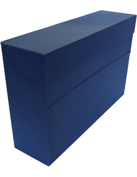 Elba Caixa de Transferência - Cartão Forrado com Tecido Geltex - Tampa com Fecho de Pressão - Aba Rebatível - Medidas 39,6x25,4