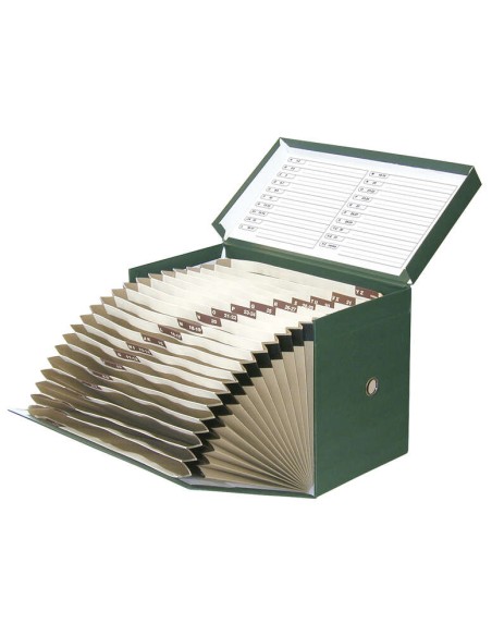 Elba Caixa de Transferência com Fole - Tamanho 25x38,5cm - Resistente e Durável - Cor Verde