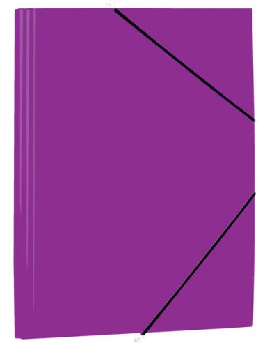 Mariola Pasta de Polipropileno com Abas 450 Micras - Formato Folio - Medidas 34x25cm - Fecho com Elástico - Cor Violeta