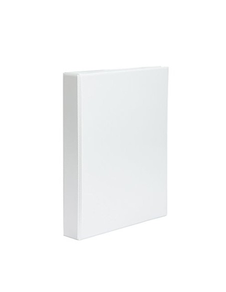 Pardo Pasta Canguru A4 4 Argolas 65mm - Bolsa na Lombada e Capa - Cor Branca