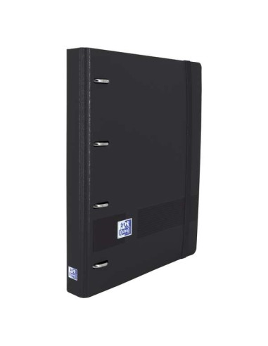 Oxford Europeanbinder Live & Go Pasta de 4 Argolas Formato A4+ com Refil Quadriculado 5x5mm e 4 Furos - Capa de Plástico Resist