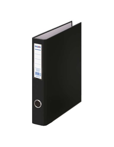 Dohe Pasta de 2 Argolas Mistas 40mm - Tamanho A4 - Medidas 285x350x60mm - Olhal e Porta-cartão no Lombo - Cartão Forrado com Po