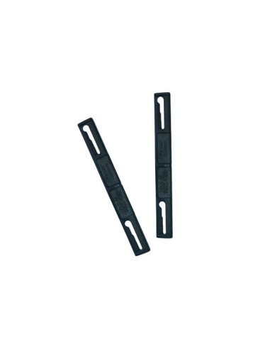 Dohe Pack de 12 Compressores de Plástico para Documentos - Fixação Perfeita em Pastas de Argolas