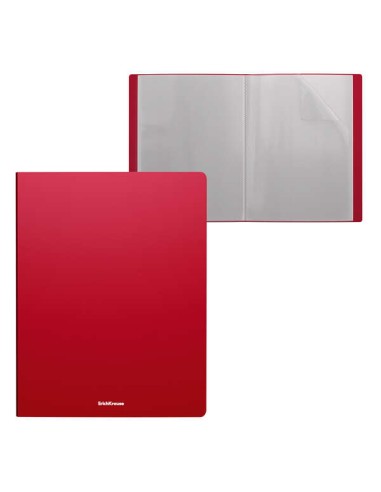 Erichkrause Matt Classic Pasta com 10 Envelopes - Tamanho A4 - Cor Vermelha