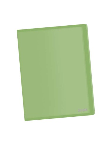 Dohe Pasta com 10 Envelopes A4 - Capa Flexível de Polipropileno - Envelopes Transparentes Soldados - Cor Verde