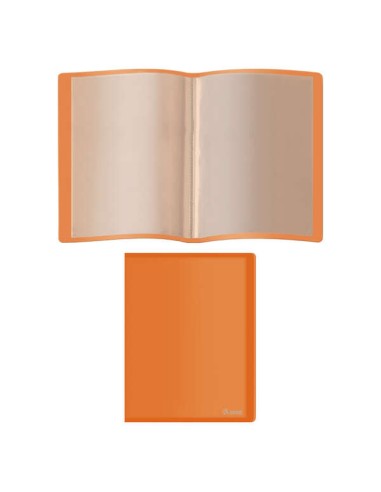 Dohe Pasta com 10 Envelopes A4 - Capa Flexível de Polipropileno - Envelopes Transparentes Soldados - Cor Laranja
