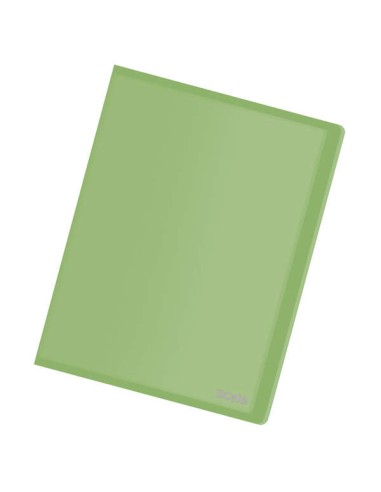 Dohe Pasta com 20 Envelopes Transparentes Soldadas A4 80mic - Capa Flexível de Polipropileno - Cor Verde