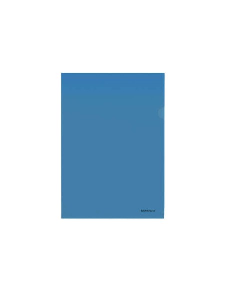 Erichkrause Fizzy Classic Pasta com Aba A4 Semitransparente - Textura Casca de Laranja - Cor Azul