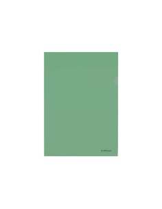 Erichkrause Fizzy Classic Pasta com Aba Uñero A4 Semitransparente - Acabamento Textura de Laranja - Cor Verde