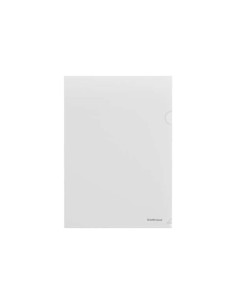 Erichkrause Fizzy Classic Pasta com Aba A4 - Capacidade para 20 Folhas - Acabamento Texturizado Transparente