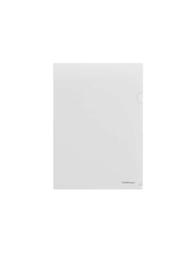 Erichkrause Fizzy Classic Pasta com Aba A4 - Capacidade para 20 Folhas - Acabamento Texturizado Transparente