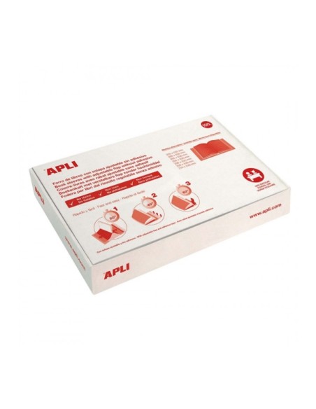 Apli Caixa com 100 Capas Transparentes de PVC - Aba Autoajustável - Encadernação Fácil em 3 Passos - Ecológico