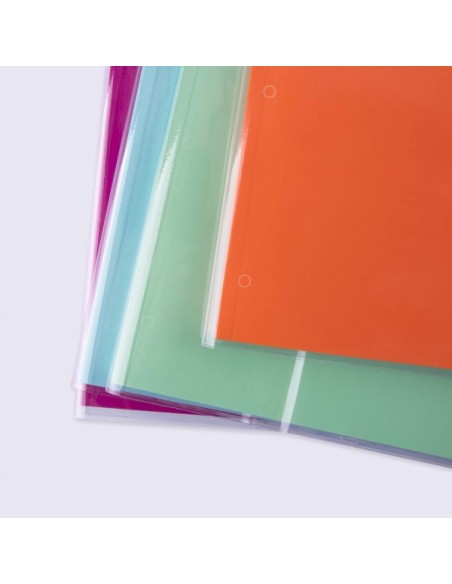 Apli Caixa com 100 Capas Transparentes de PVC - Aba Autoajustável - Encadernação Fácil em 3 Passos - Ecológico