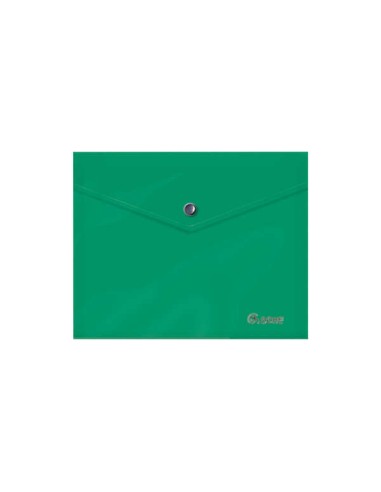 Dohe Pasta Portadocumentos A5 - Fecho de Broche - Polipropileno Opaco 150 Micras - Cor Verde