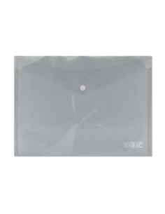 Ingraf Pasta Porta-documentos A4 - Fecho de Pressão - Polipropileno Cristal Transparente - Transparente