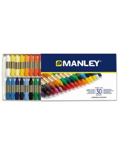 Manley Pack de 30 Ceras Macias de Traço Suave - Ideal para Técnicas e Aplicações Variadas - Ampla Gama de Cores - Cores Sortida 2