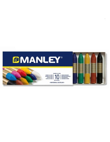 Manley Pack de 10 Ceras Macias de Traço Suave - Ideal para Grande Variedade de Técnicas e Aplicações - Fabricação Artesanal - A
