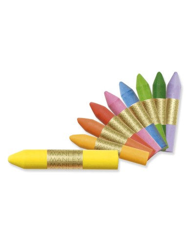 Manley Pack de 10 Ceras Macias de Traço Suave - Ideal para Grande Variedade de Técnicas e Aplicações - Fabricação Artesanal - A