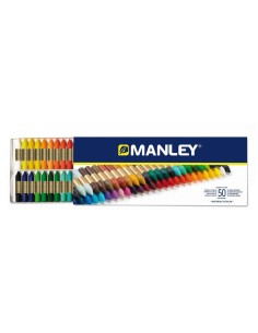 Manley Pack de 50 Ceras Macias de Traço Suave - Ideal para Técnicas e Aplicações Variadas - Ampla Gama de Cores - Cores Sortida 2