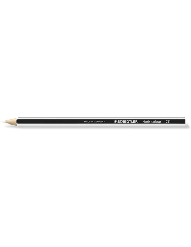 Staedtler Noris Colour 185 Lápis Hexagonal de Cor - Resistência à Quebra - Material Wopex - Cor Branco