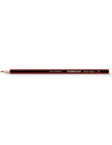 Staedtler Noris Colour 185 Lápis Hexagonal de Cor - Resistência à Quebra - Material Wopex - Cor Vermelho Claro