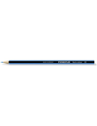 Staedtler Noris Colour 185 Lápis Hexagonal de Cor - Resistência à Quebra - Material Wopex - Cor Azul Claro