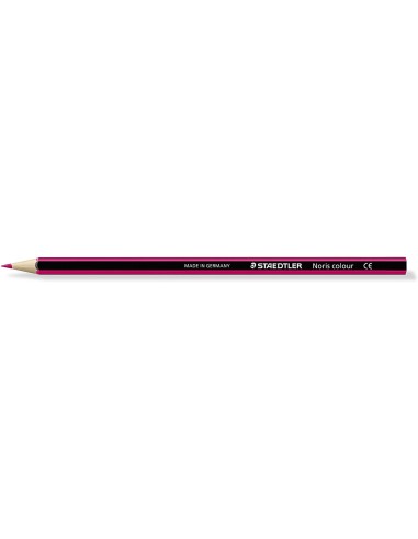 Staedtler Noris Colour 185 Lápis Hexagonal de Cor - Resistência à Quebra - Material Wopex - Cor Fúcsia